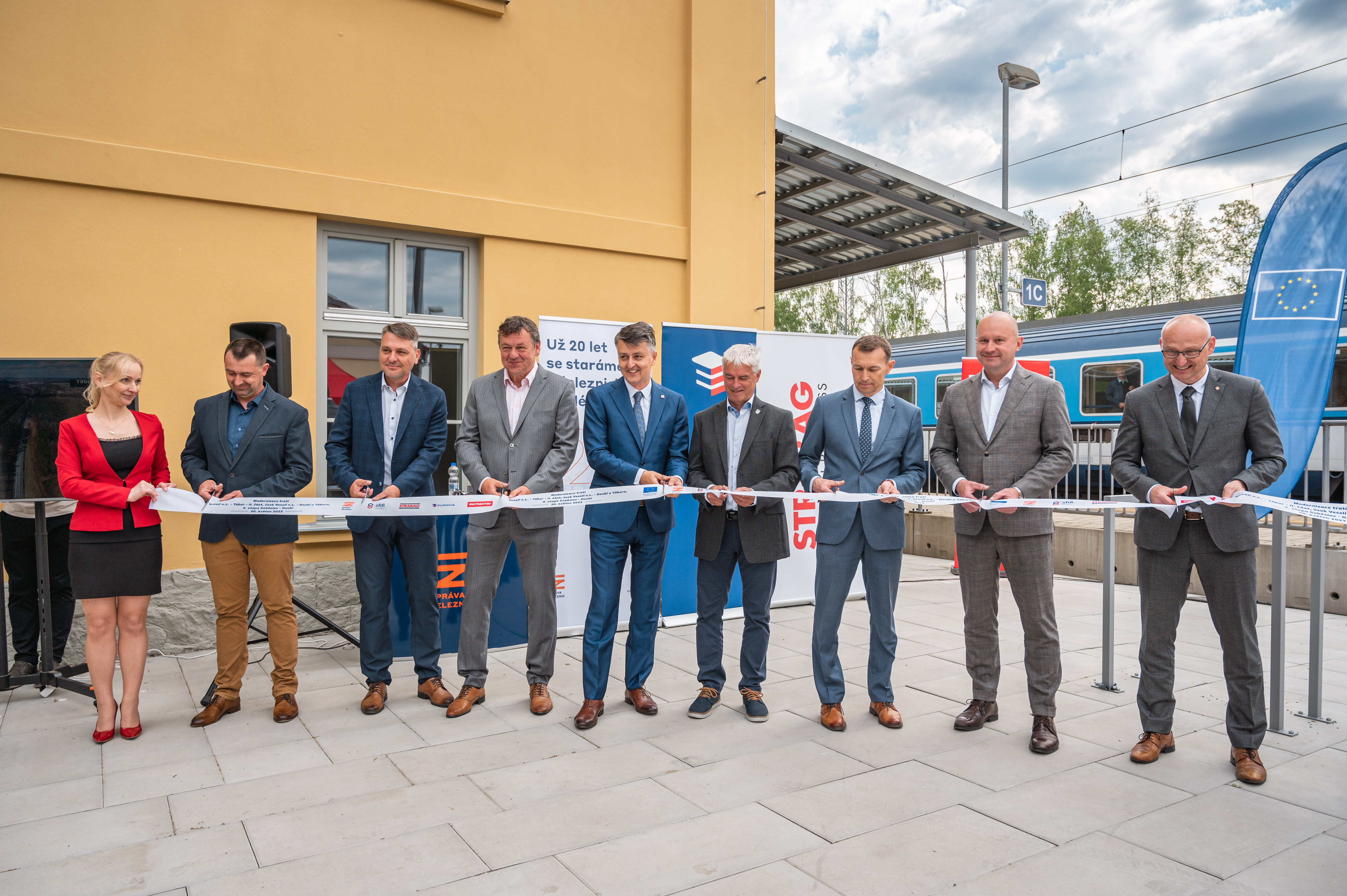Slavnostní ukončení modernizace trati Soběslav – Doubí