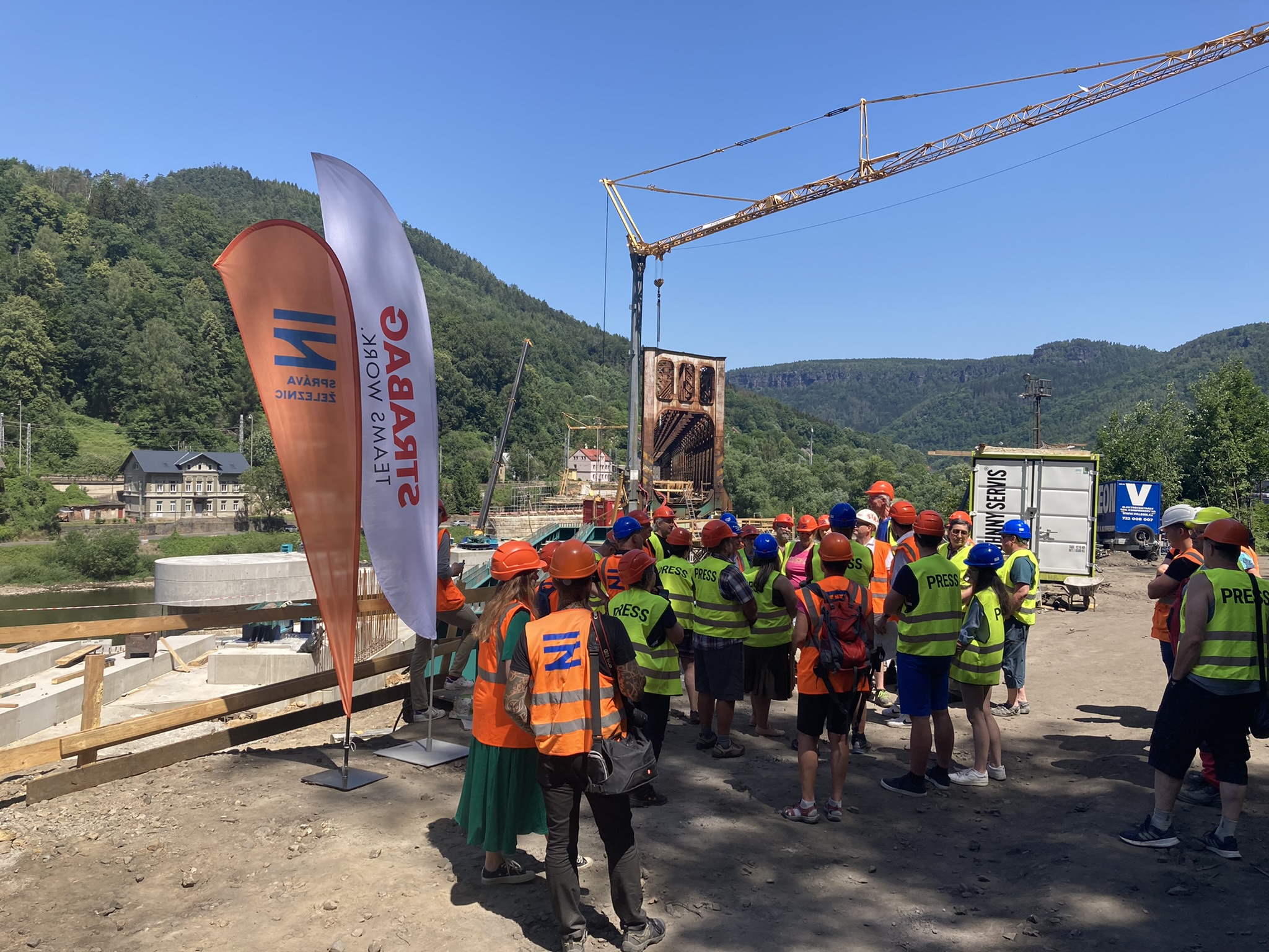 Den otevřené stavby pro veřejnost na stavbě v Děčíně