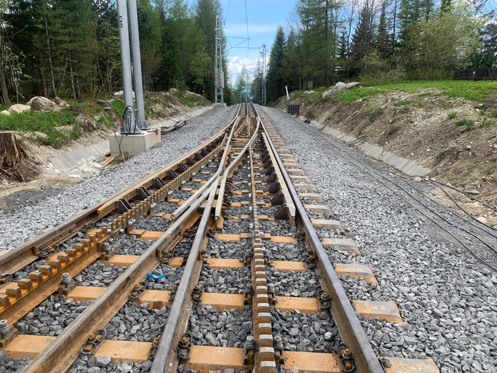 Rekonstrukce ozubnice Štrba – Štrbské pleso finišuje